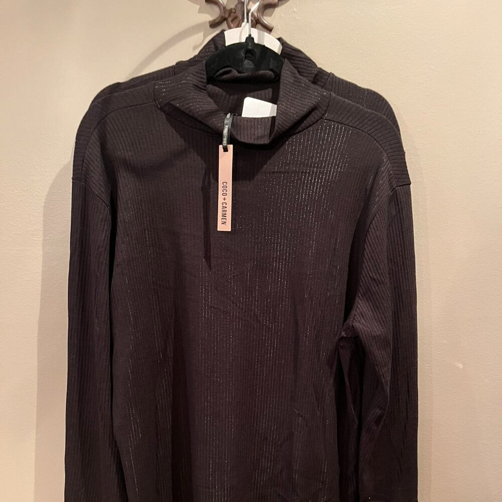 Coco + Carmen Black Turtle Neck Sweater